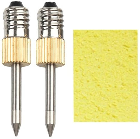 NONDK Lot de 2 embouts de fer à souder avec éponge, interface E10, pointes de soudage, pointe de soudage USB, ensemble d'outils de soudage type B