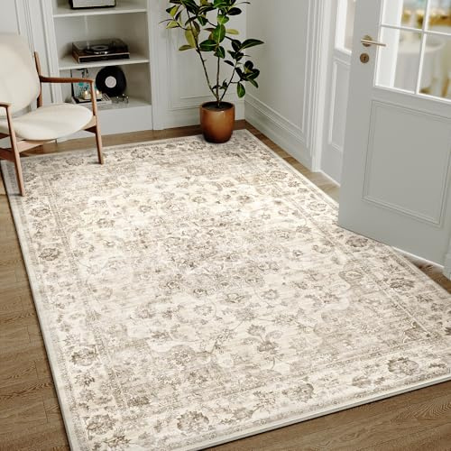 HUGEAR Alfombra Salon 140x200cm Beige Grande
