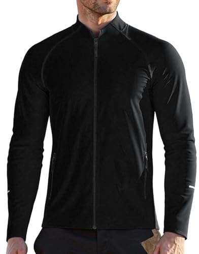 Chaqueta de punto tradicional para hombre, cárdigan de hombre con corte estrecho y cremallera, tejido de verano ligero, jersey elástico informal para el día a día, cómodo, transpirable, abrigo largo