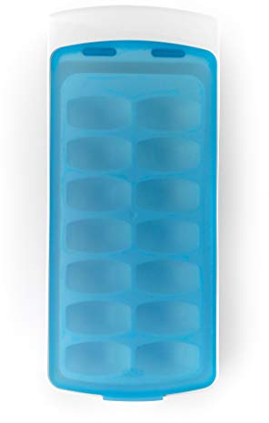 OXO Good Grips No-Spill Ice Cube Tray, White/Blue