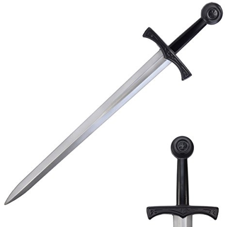 Hero's Edge G-JS101 Foam Excalibur Sword, 28 silver