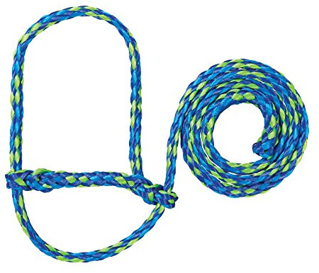 Weaver Livestock Poly Rope Sheep Halter - Modern Style Braid for Goats, Adjustable Lamb Lead, Showing Supplies