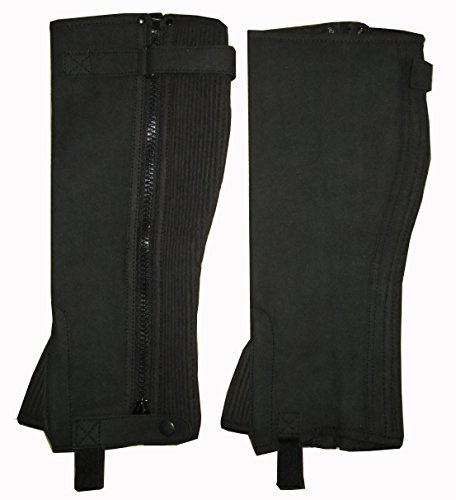 Hands On Equestrian Ladies Mens Horese Riding Chaps Gaiters Black or Brown Amara Leather