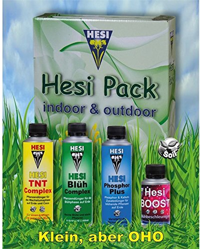 Mini-kit de démarrage HESI pour l'intérieur et l'extérieur. Ensemble d'engrais pour la culture en terre