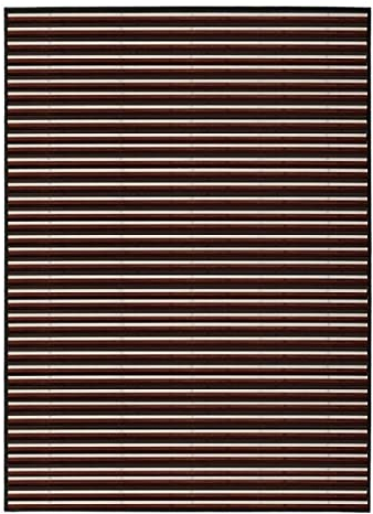 Hogar y Mas Alfombra BAMBÚ MARRÓN Rayas 140X200