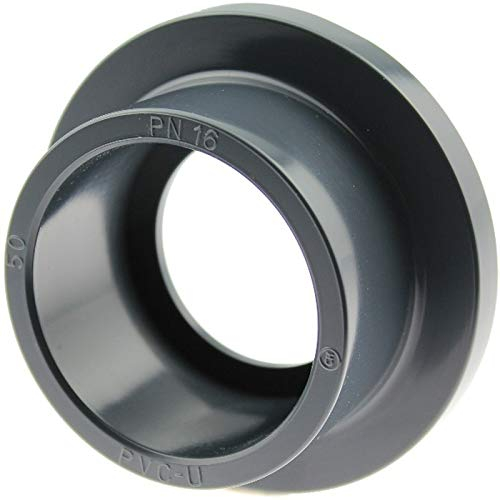 well2wellness® PVC Bundbuchse/PVC Ersatzteil mit Klebeanschluss für Kugelhähne und Rückschlagventile - 50 mm