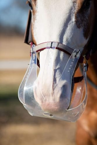 KM Elite ThinLine Flexible Filly Grazing Muzzle - Soft Light & Durable Protect from Overeating (Small) 3.5cm + Hole
