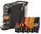Martello Kapselmaschine SMART schwarz | 1400 Watt | 20 Bar | 0,75 Liter + 100 Martello Kaffeekapseln PROBIERSET | UTZ Zertifiziert, Nachhaltig und Fair, von Hand gepflückt