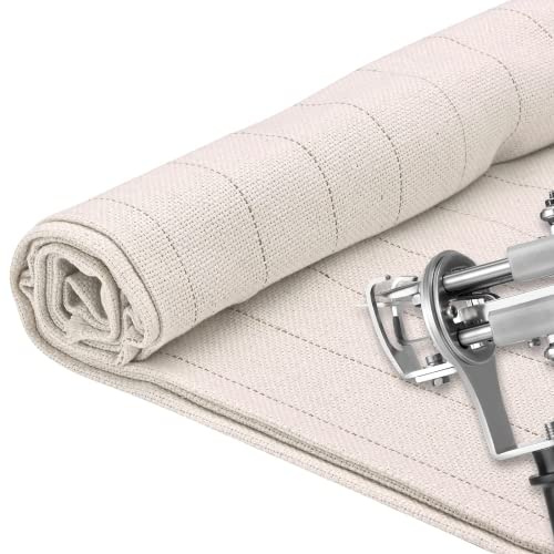 Kotsy 1 m x 5 m Primär-Strickstoff, Tufting Cloth Rückenstoff für primäre Strähnen mit Pistolen, Breite 5 m mit Führungslinie