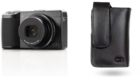 Ricoh GR IIIx Digital Camera [Focal Length 40 mm] [Equipped with Large CMOS Sensor in APS-C Format with 24 & Genuine Leather Case GC-11 [Compatible Models: GR III