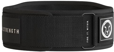 Däggdjur styrka 13 cm neopren tyngdlyftningsbälte - ryggstöd, gymbälte för kraftlyftning, cross-fit, dödlyfter och knäböj (män och kvinnor) svart XL
