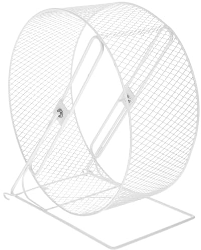 BUGUUYO 10.24 Inch Silent Hamster Running Wheel with Rack Exercise Toy for Hedgehogs Squirrels and Small Pets Indoor Quiet Fitness Wheel