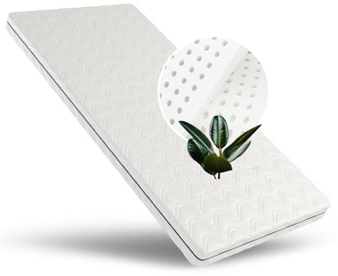 ALAVYA HOME® Babymatratze, Latexmatratze Cozy Plus, 10 cm hoch, Matratze mit Latex und Kaltschaum | CertiPUR zertifizierter mit waschbarem Bezug | Schadstoffgeprüft nach Öko-Tex (70x140)