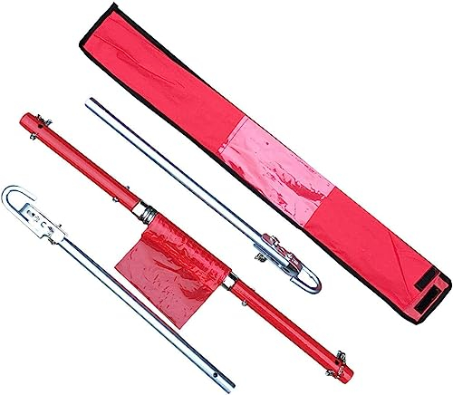 QHUCBAEG abschleppstange Notfall-Pannen-Anhängerkupplung, robuste 8-Tonnen-Auto-Bergungs-Abschleppstange 1,8 m mit Pufferfeder-Abschleppstange zieht das Auto