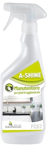 Detergente manutentore per piani in agglomerato A-SHINE 500ml Federchemicals