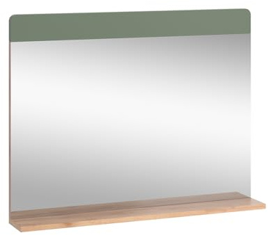 Vicco Specchio da bagno Izan, Quercia verde/oro, 80.1 x 62 cm con Aböage, a parete, combinabile con altri mobili da bagno Izan