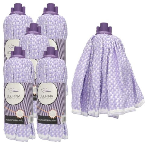 Fregonas de Microfibra Ligerina – Pack 6 Unidades – Formato Bayeta Multiusos