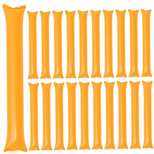 Gatuida 40 Piezas Palos de Aplausos Inflables Generadores de Ruido para Eventos Deportivos Sticks Animadores Naranjas para Fútbol Baloncesto y Fiestas al Aire
