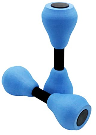 Juego de pesas y pesas, mancuernas acuáticas acuáticas, equipo de aeróbic acuático, mancuernas de espuma para ejercicio, 1 par