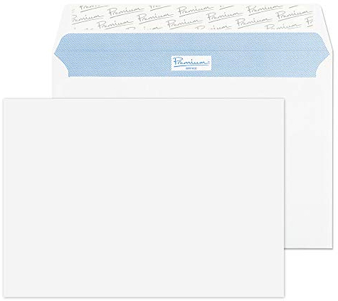Blake Envelopes Premium Office 34213 Briefumschläge Haftklebung Ultra Weiß Wove C5 162 x 229 mm 120g/m² | 25 Stück
