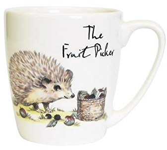 Churchill Country Pursuits Animal Mug - Vintage Printed Hedgehog Tea Coffee Cup - 300ml - The Fruit Picker