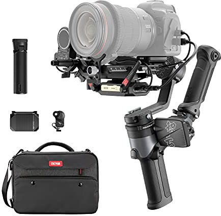 ZHIYUN Weebill 2 Gimbal Estabilizador de Mano de 3 Ejes para Cámaras sin Espejo DSLR Compatible con Panasonic, Canon, Sony, Fujifilm y BMD BMPPC (Pro Package)