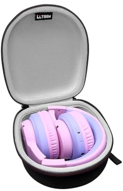 L LTGEM Kids Headphones Case iclever Headphone Case for iclever BTH12 BTH18 BTH20 BTH26 IMYB Foldable EarFun K1 Kids Bluetooth Headphones Gray