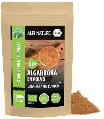 Alpi Nature Johannesbröd Pulver BIO 1kg, Carob Pulver, Malda Johannesbrödkapslar, Naturligt Sötningsmedel