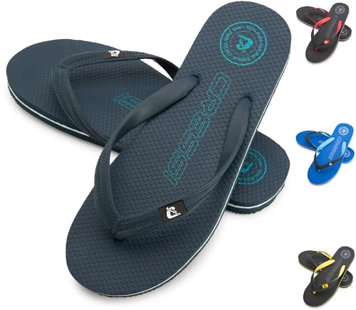 Cressi Leaf Flip Flop - Ciabatte Infradito Adulto Unisex per Spiaggia e Piscina, Blu, 43/44