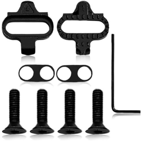 SPD Cleat Kompatibel mit Shimano SPD SM-SH51, Bike Fahrrad Schuhplattenset, Bike Cleats für Indoor Cycling, Mountain Cycling und Outdoor Road Cycling