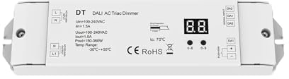 DALI AC Dimmer LED Lichtleiste Controller 110V 220V 230V 150W-360W Monochrome Lampe Vorder-/Hinterkantendimmung