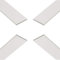 Plastic Flat Bar Strips PVC - Solid Flat Plastic Strip White - 19mm Wide x 1m Length