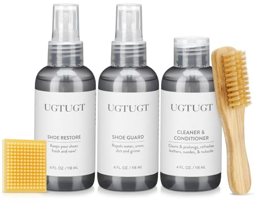 UGTUGT Kit de cuidado de zapatos de piel de oveja y gamuza para Uggs impermeabilizante, solución de limpieza profunda, protector de zapatos Spary para botas Uggs, kit de cuidado para pantuflas Uggs