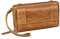 STILORD 'Marigold' 3-in-1 Echt Leder Portemonnaie Damen - Handytasche zum Umhängen - Crossbody Bag Umhängetasche Clutch Schultertasche Geldbörse Groß 18 Kartenfach RFID, Farbe:Perugia-braun