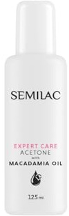 Semilac Acetona Expert Care con aceite de macadamia, 125 ml