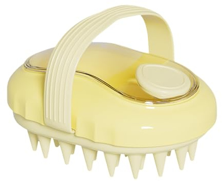 Xummpxuk Limpiador de cuero cabelludo, cepillo de champú, masajeador de cuero cabelludo, cerdas de silicona, exfoliante para mujeres y hombres, uso en seco y húmedo