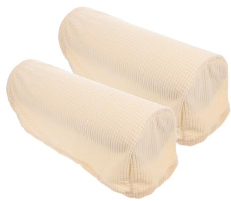 Ciieeo 2pezzi Copri Bracciolo Divano Copertura Bracciolo Divano Copribraccioli Protettivi in Colore Beige