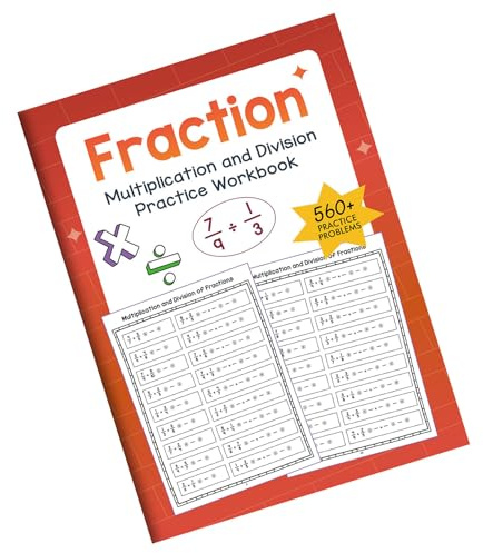 Cahier d'exercices de mathématiques pour élèves du collège - Matériaux conviviaux - Division de multiplication - Livre d'entraînement pratique