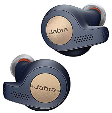 Jabra Elite Active 65t Earbuds - Passive Noise Cancelling Bluetooth Sports Earphones with Motion Sensor for Fitness Tracking - True Wireless Calls and Music - Copper Blue (Renewed)