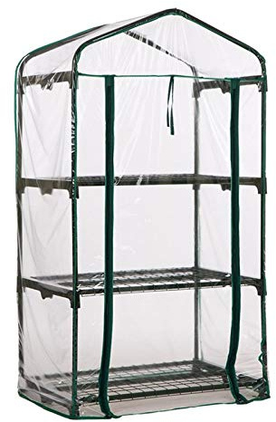 Mini växthusskydd, små växthus, transparent PVC-hölje i plast, 5 nivåer, bärbart trädgårdsväxthus för grönsaker, tomater, frukt i trädgården, utomhus och inomhus (inkluderar inte hylla)