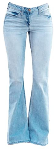 Jeans da Donna Bootcut Larghi Pantaloni Elasticizzati Jeans Denim Leggings Stretch Moda Casual Estate Vita Alta con 20 Tasche E Zampe di Elefante Jeans Zampa Elefante Donna Vita Bassa