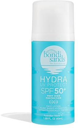 Bondi Sands Hydra UV Protect SPF 50+ Face Lotion | Provides UVA & UVB Protection | Infused with ethically sourced algae | 50ml/ 1.69 FL OZ