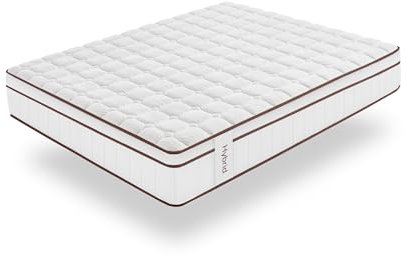 Moonia Hybrid-Matratze, 30 cm, Weiß, mehrere Komfortzonen, Core Spring-Technologie, für Betten geeignet, 90 x 200 cm