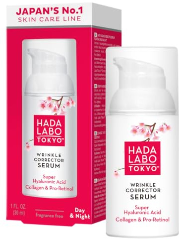 Hada Labo Tokyo AntiFalten Serum mit Super Hyaluronsäure für intensive Feuchtigkeit Anti Aging Pflege 30ml