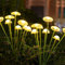 JINGTOPS 2 Pezzi Luci Solari Esterno, 8 LED Lampade Solari Meduse Luci Solari Del Giardino Luci Esterno Lucciole, Luci Solari per Giardino Esterno, Terrazza, Arbusti, Bianco Caldo