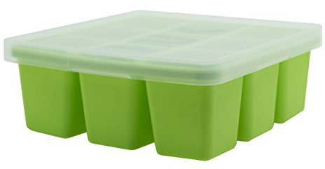 NUK Food Cube Tray with Lid for Freezing Baby Food | 6 Months+ | Dishwasher Safe | BPA Free(Pack of 1)