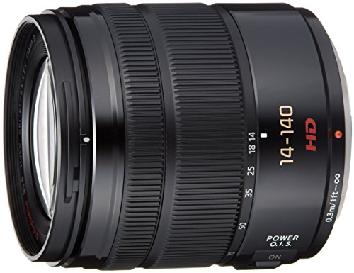 Panasonic Lumix Objectif Téléphoto pour capteur micro 4/3 14-140mm F3.5-5.6 II H-FSA14140E (Grand angle 14mm, Polyvalent, Stabilisé, Tropicalisé, equiv. 35mm : 28-280mm) Noir – Version Française