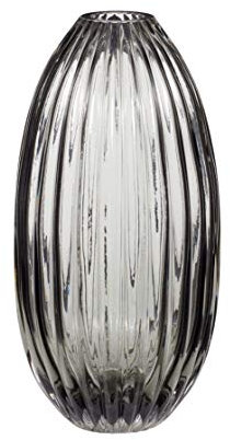 Vase, Glas, geräuchert