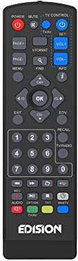 EDISION TELECOMANDO UNIVERSALE EDI-RCU 1 Learn, ORIGINALE, PROGRAMMABILE, 2in1 TV e RICEVITORE, PICCO T2, PICCO T265, PICCO T265+, NANO T265+, PICCO T265 pro, PROTON S2, PICCO S2
