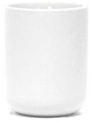 Douceur d'Intérieur, Gobelet (Diamètre 7.3 x 9.5 cm) Mambo Blanc, Grès Soft Touch